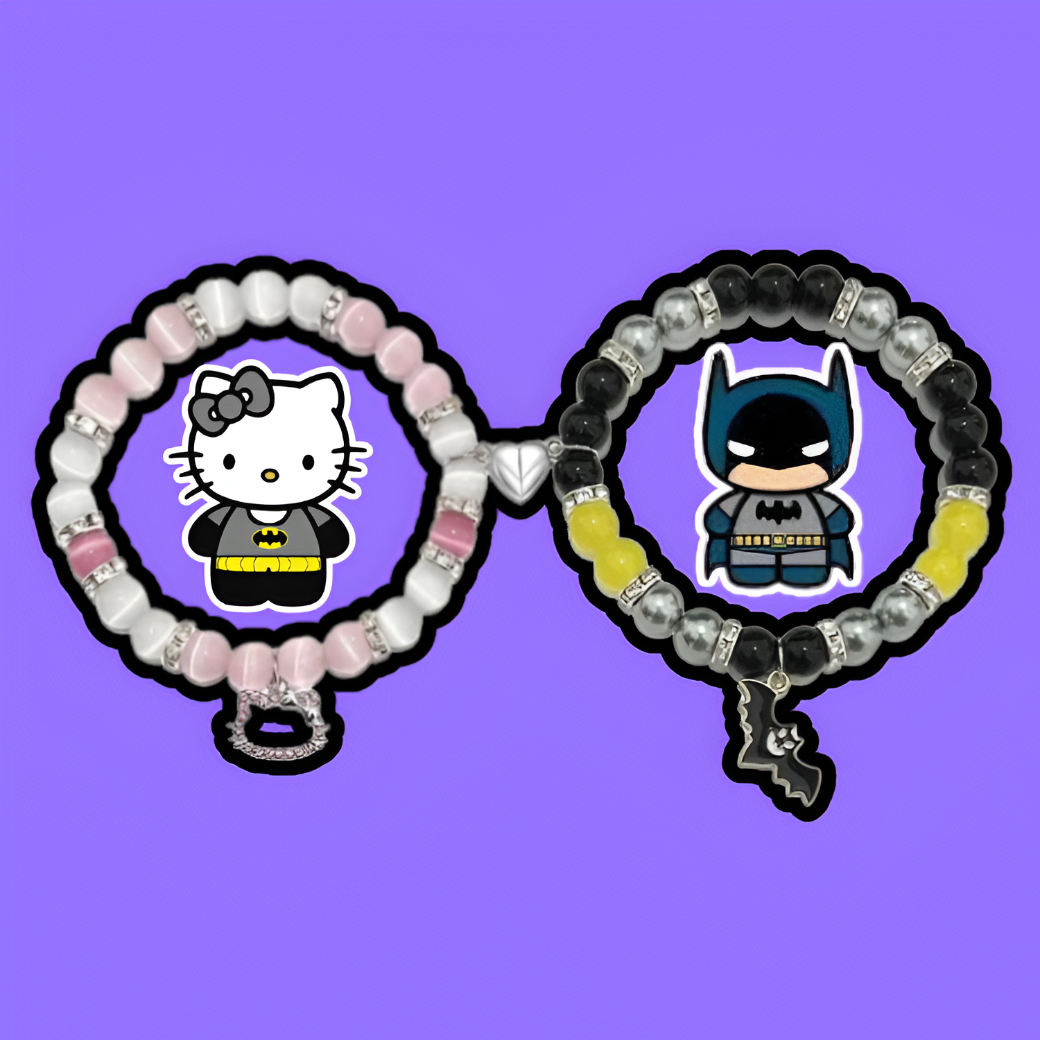 Bat x Kitty Matching Bracelet