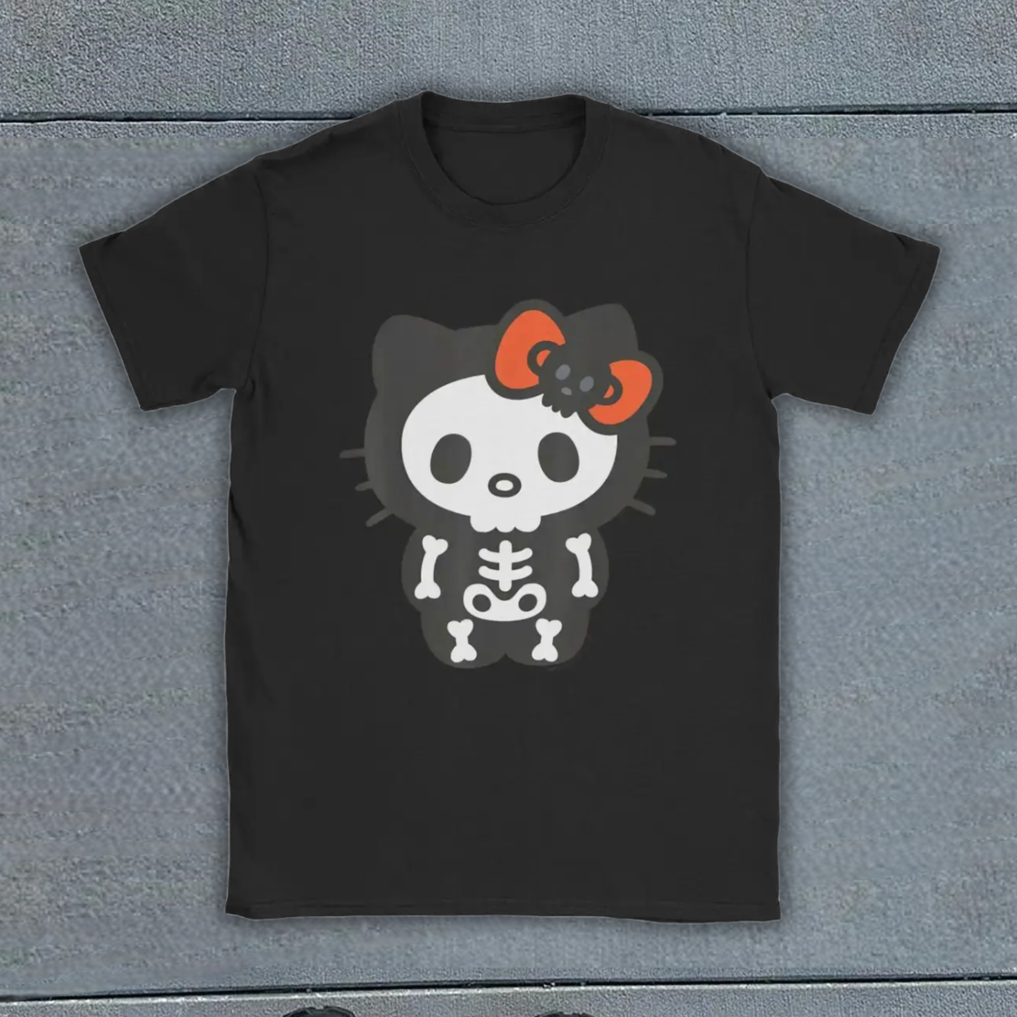 Skeleton Kitty T Shirt