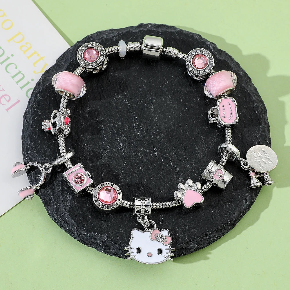 PULSERA GATITO ROSA