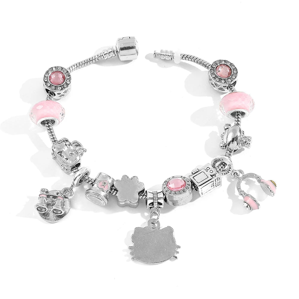 PULSERA GATITO ROSA