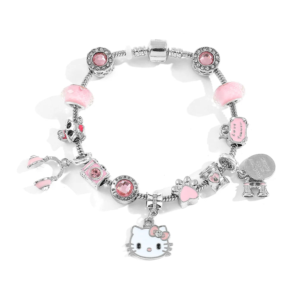 PULSERA GATITO ROSA